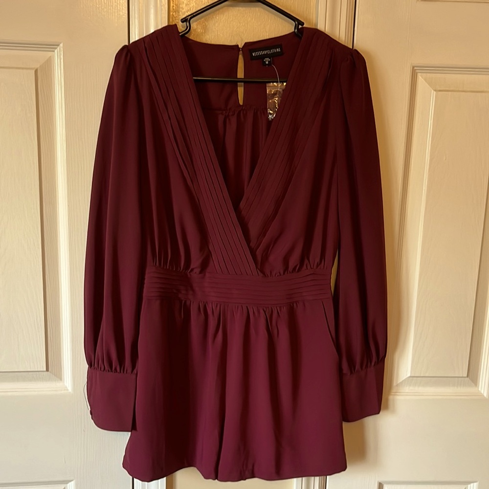 Necessary Clothing Magenta Romper Medium